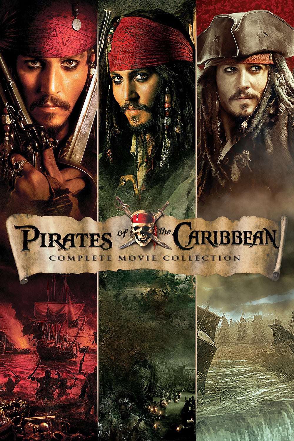 دانلود کالکشن فیلم دزدان دریایی کارائیب Pirates of the Caribbean